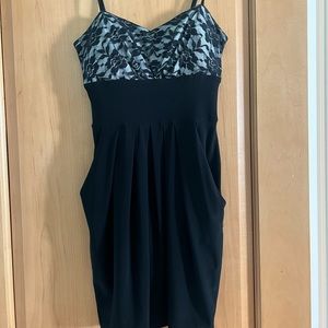 Black, B darlin dress, spaghetti straps with pockets!